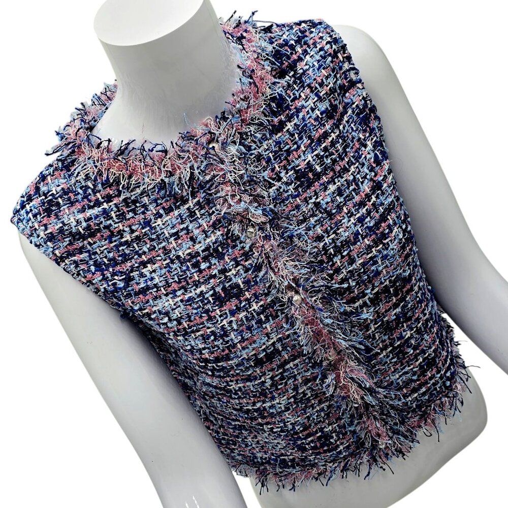 Zara Tweed-Like Woven Vest - NWT